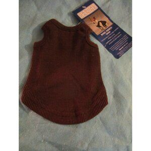 Casual Canine Chocolate Tank Shirt Dog Puppy Shirt Basic Ribbed Tank Teacup 6"